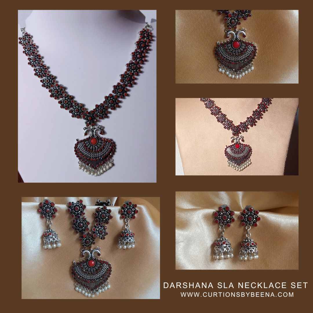 Darshana - Premium Quality Oxidised Collar Necklace Set