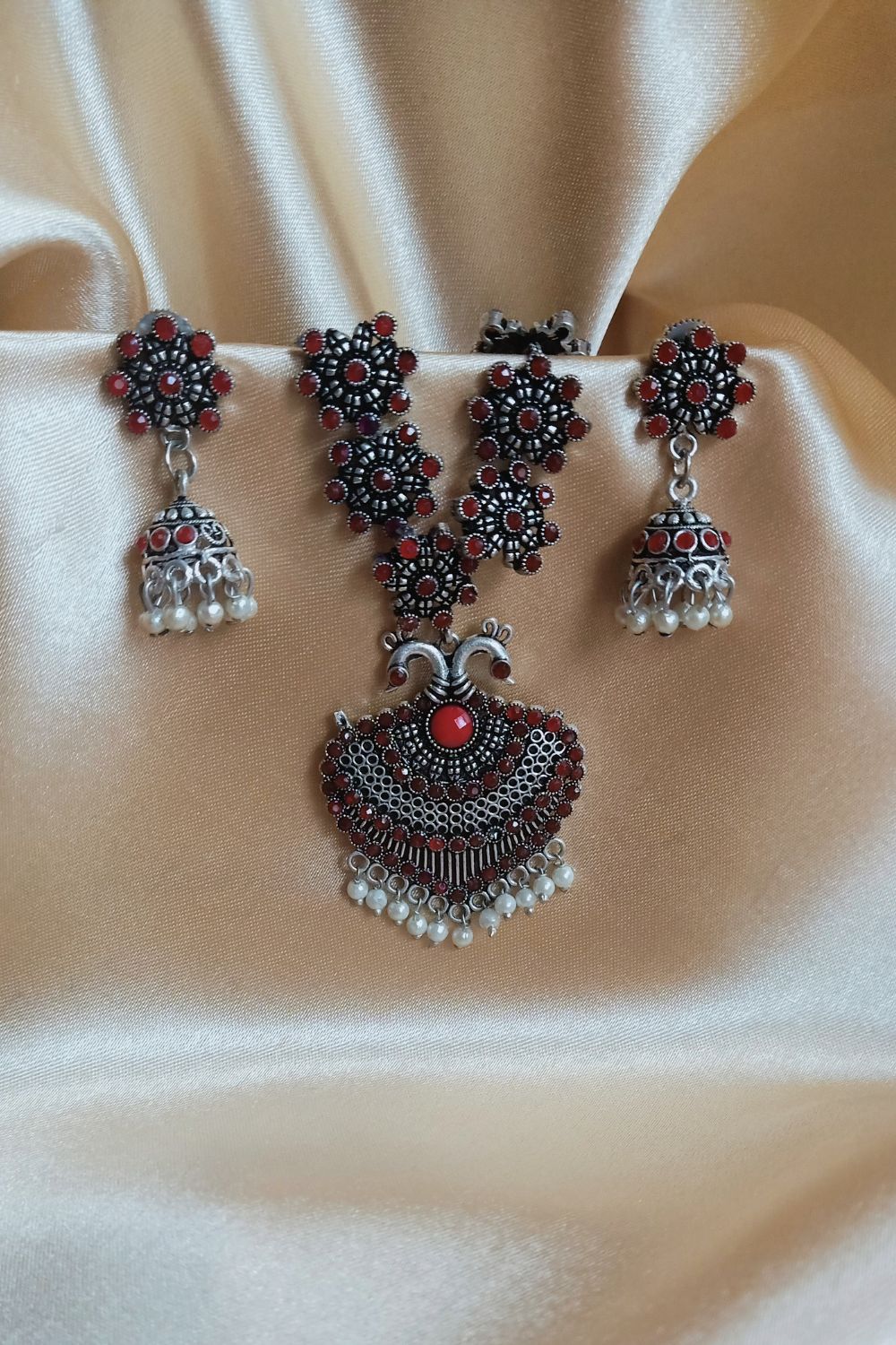 Darshana - Premium Quality Oxidised Collar Necklace Set
