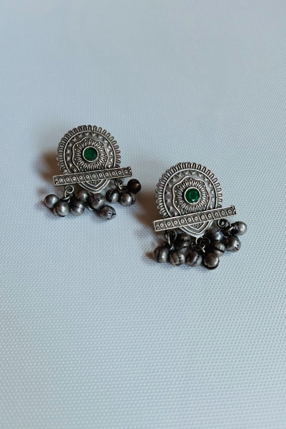 Garvari (Navy Blue) - Premium Quality Oxidised Stud