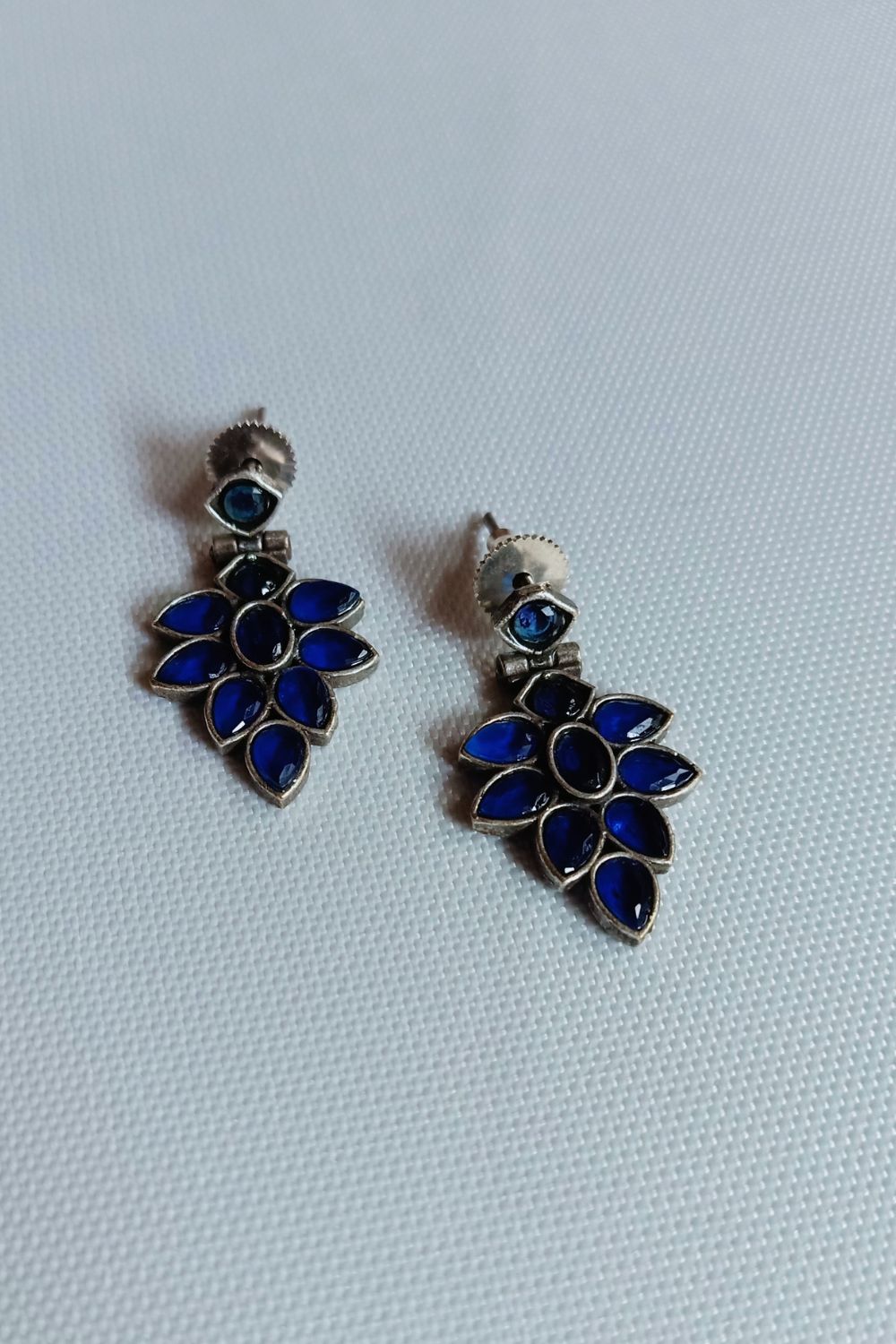 Indu (Navy Blue) - Premium Quality Oxidised Dangler