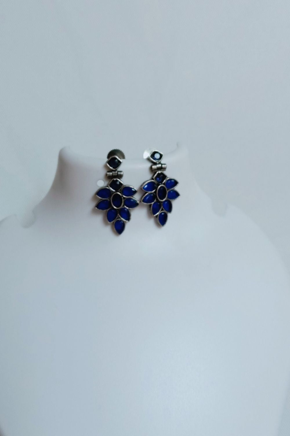 Indu (Navy Blue) - Premium Quality Oxidised Dangler