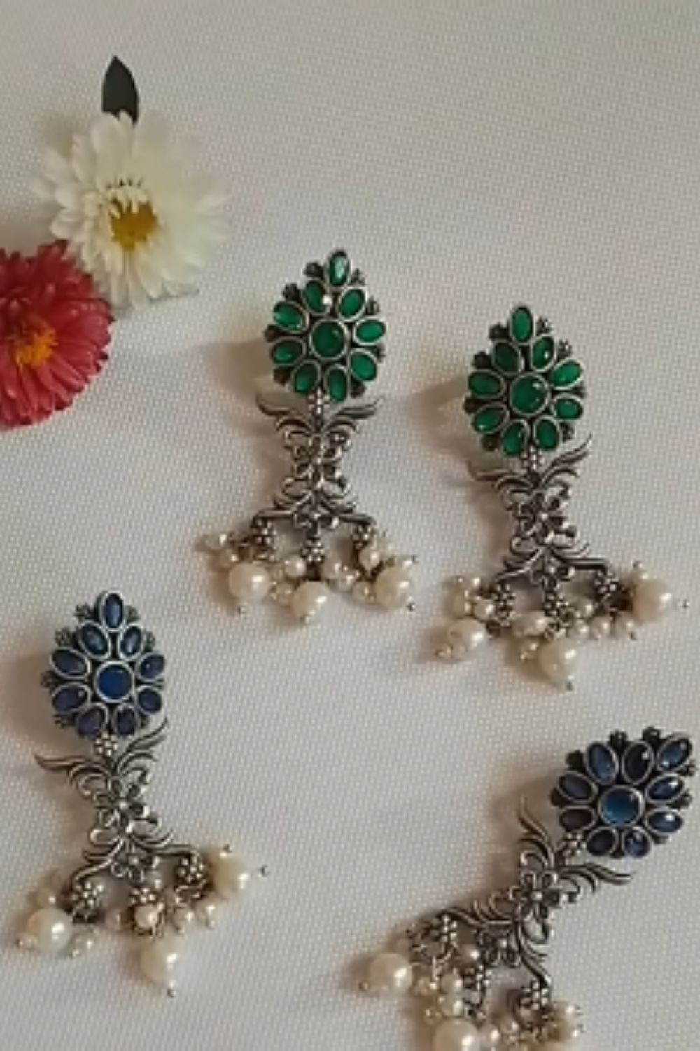 Prachii (Green) - Premium Quality Oxidised Dangler