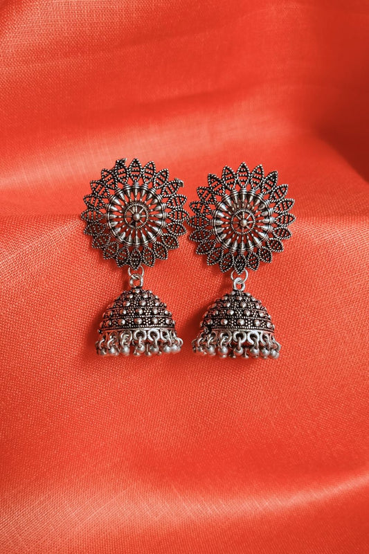 Chhavi - Oxidised Jhumki