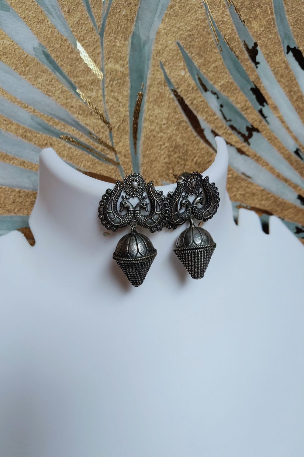 Daivya - Premium Quality Oxidised Jhumki