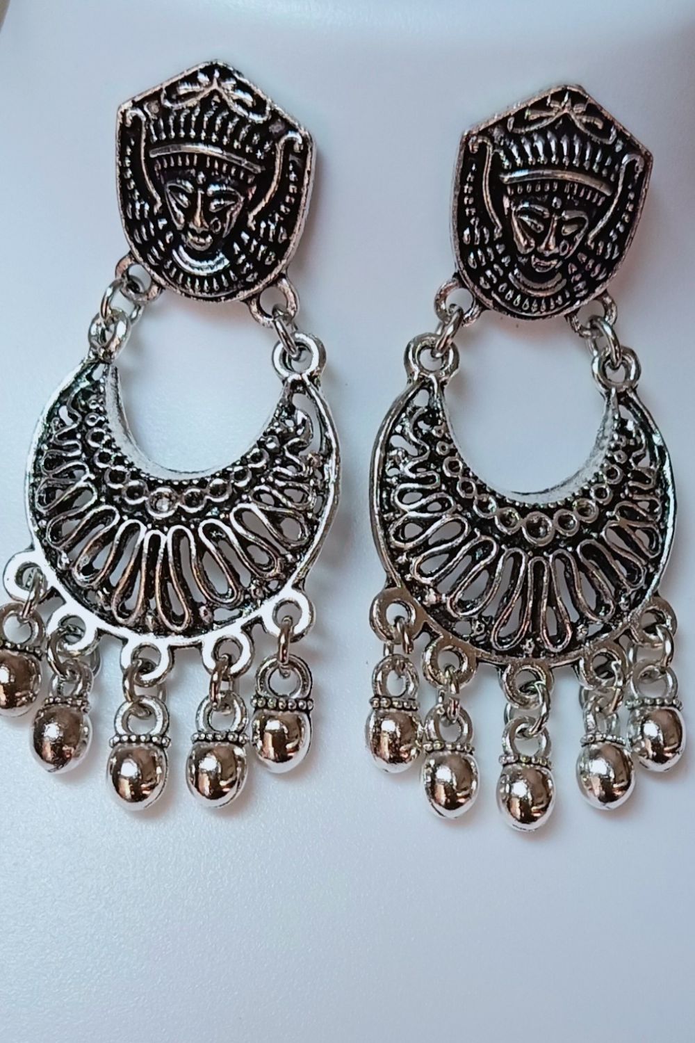 Devina - Oxidised Chandbali