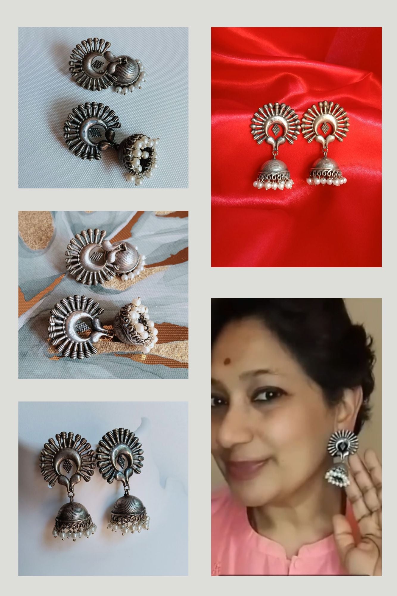 Esha - Premium Quality Oxidised Jhumki