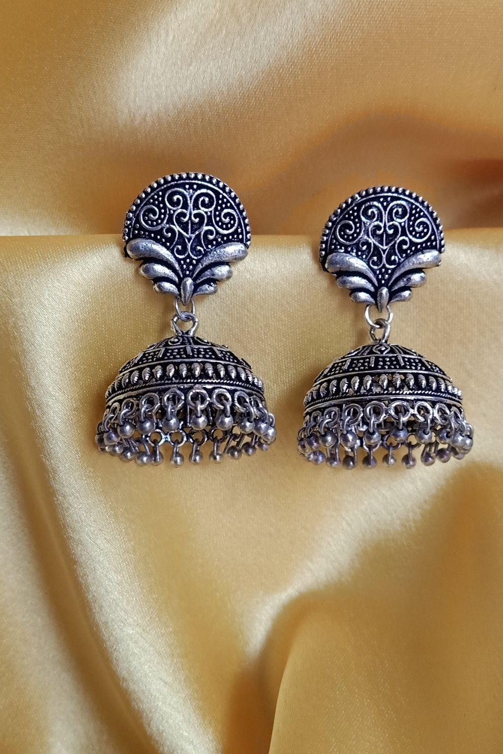 Falguni - Oxidised Jhumki