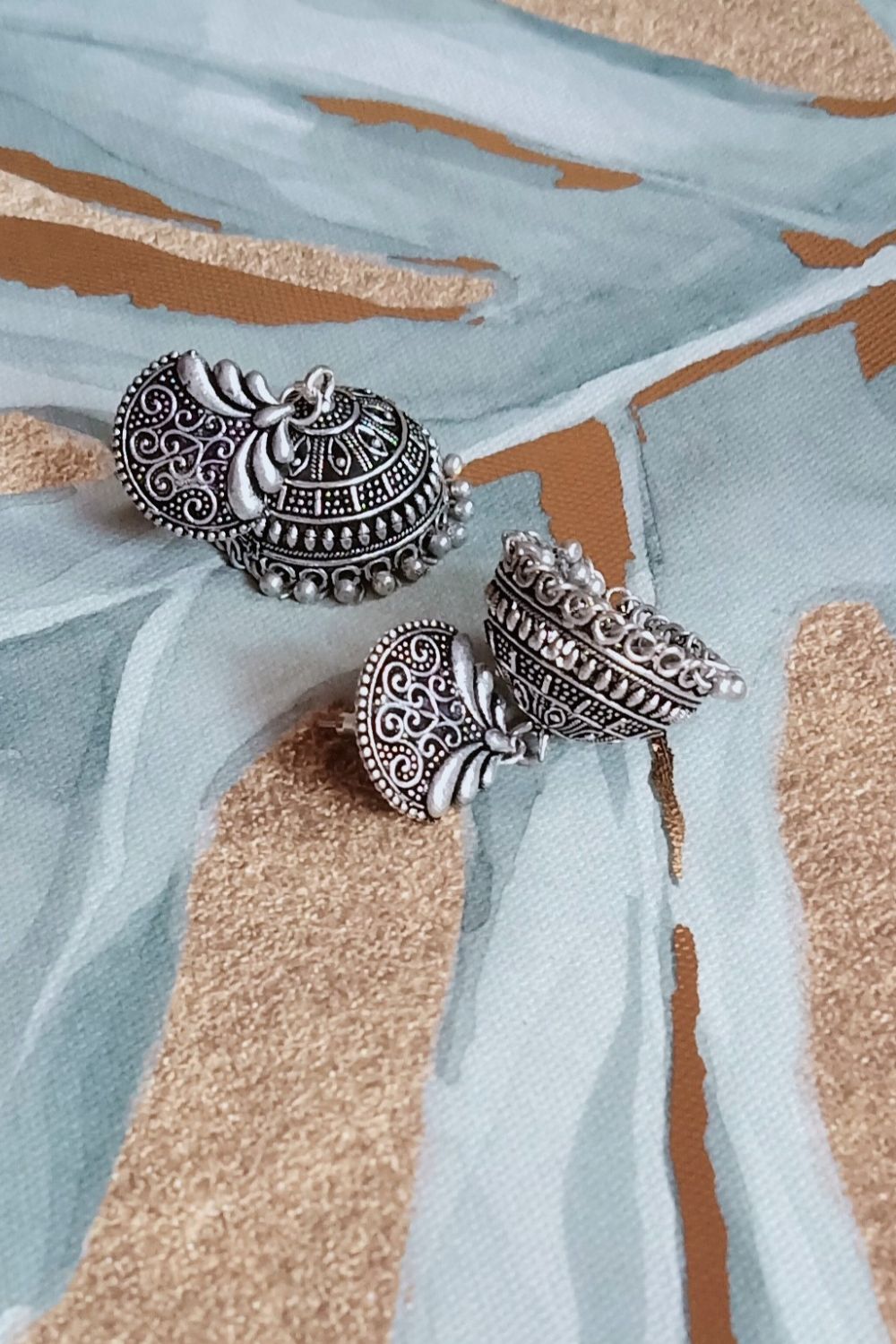 Falguni - Oxidised Jhumki