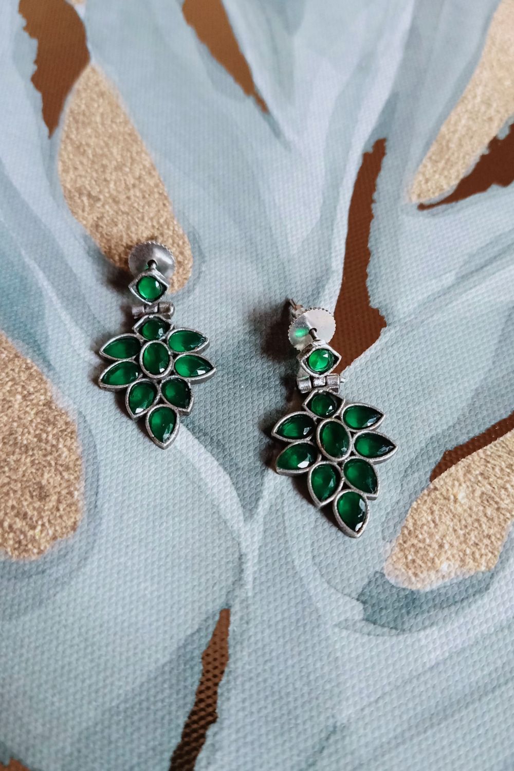 Indu (Green) - Premium Quality Oxidised Dangler