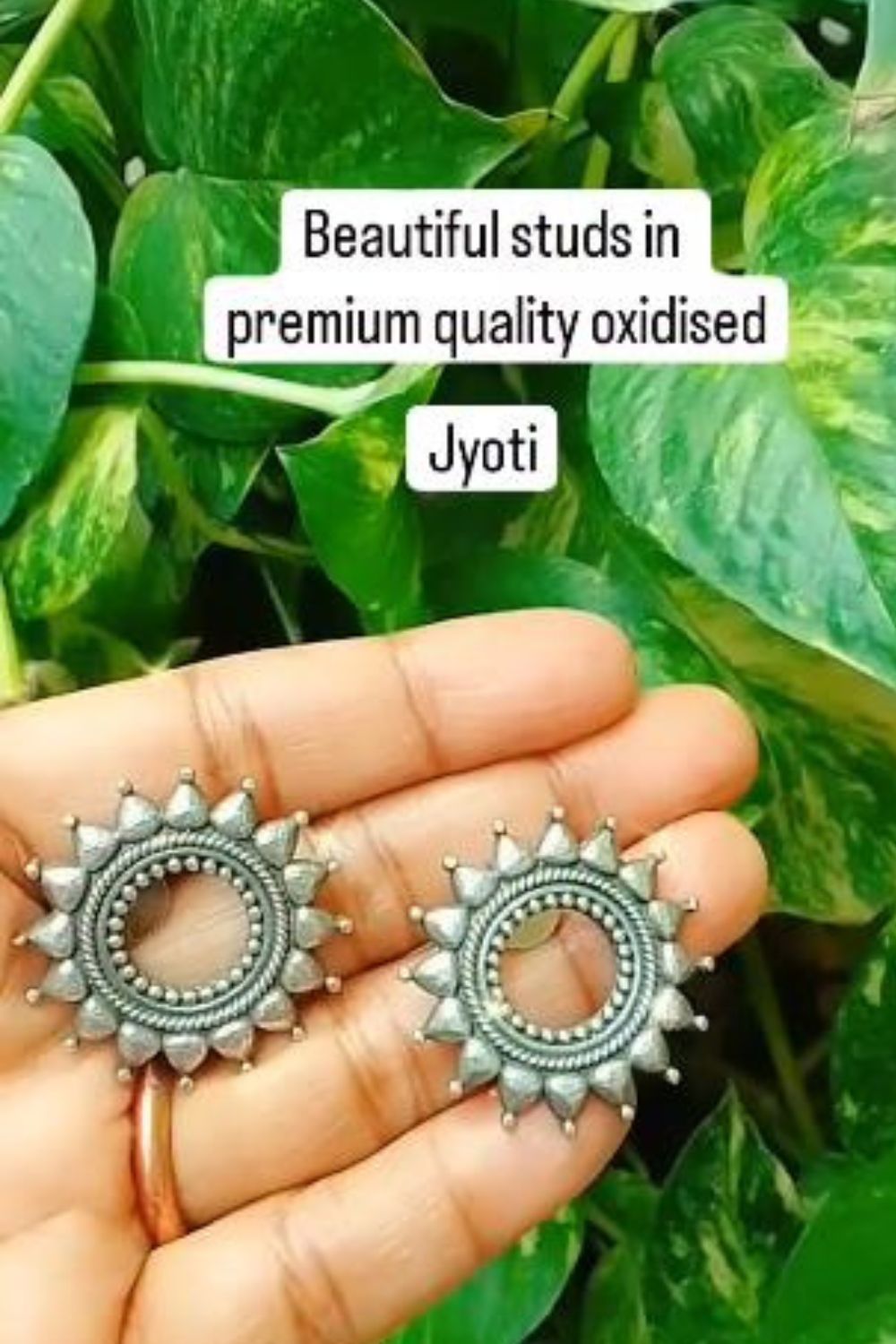 Jyoti - Premium Quality Oxidised Stud