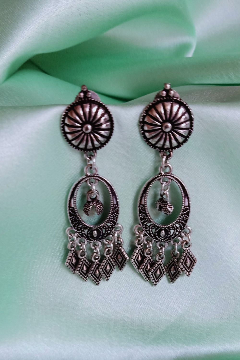 Leela - Oxidised Chandbali