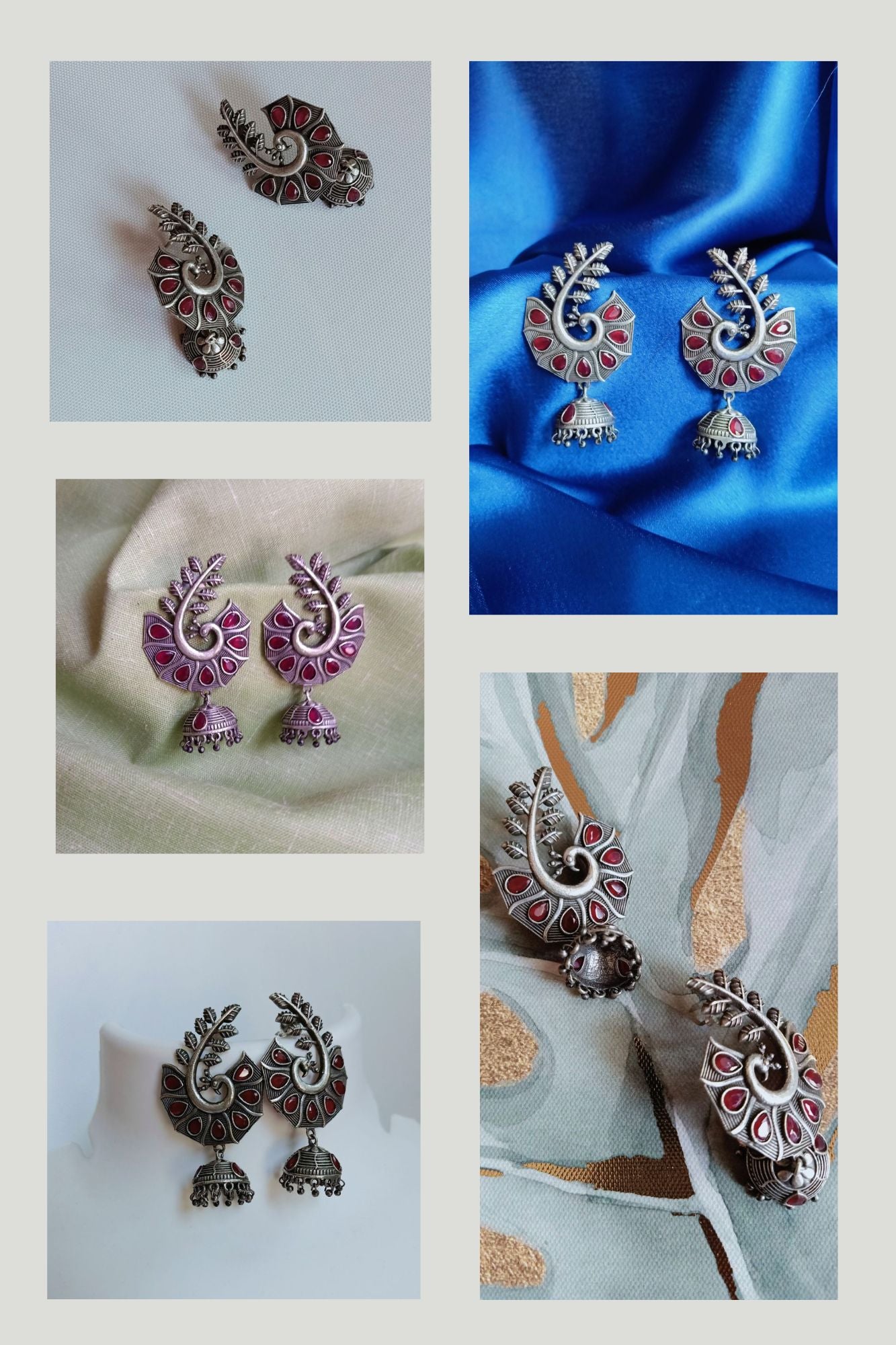 Nikhila - Premium Quality Oxidised Jhumki