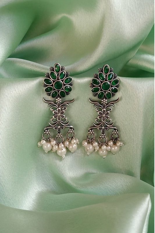 Prachii (Green) - Premium Quality Oxidised Dangler