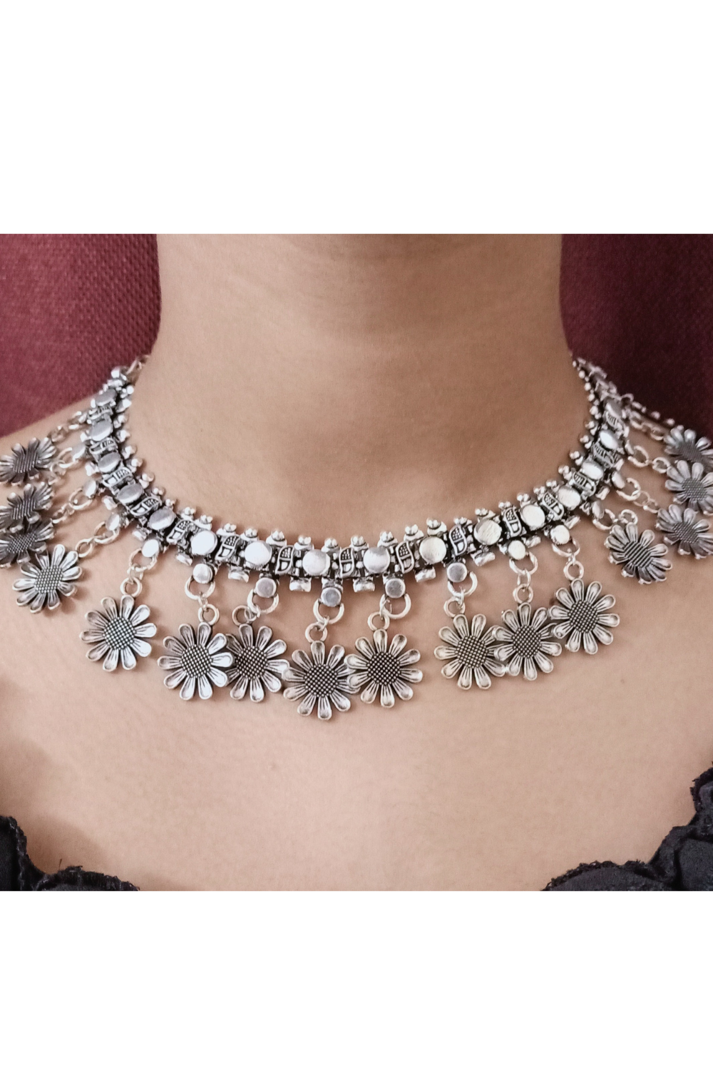 Roshni - Oxidised Collar Necklace