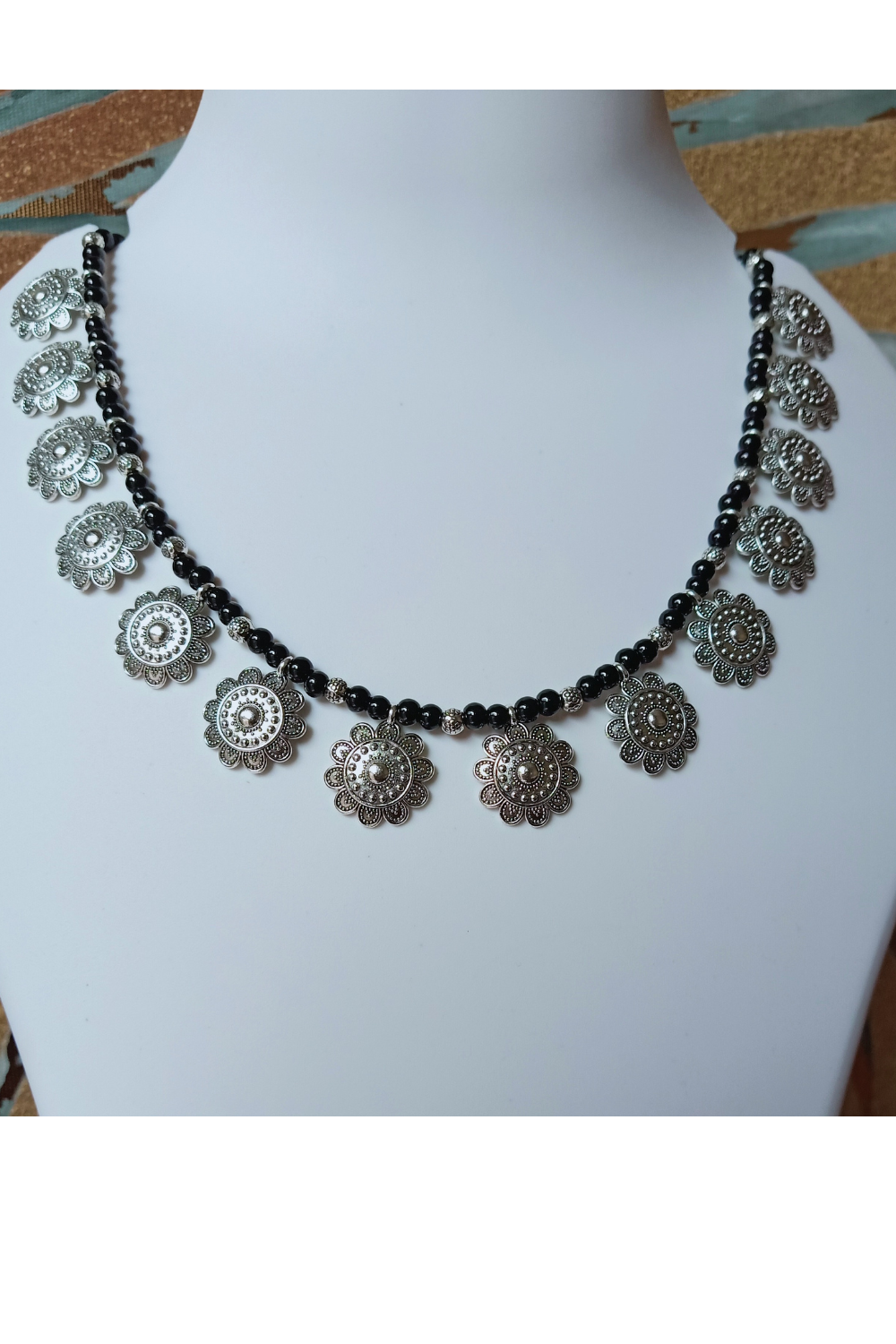 Sanjana - Oxidised Collar Necklace