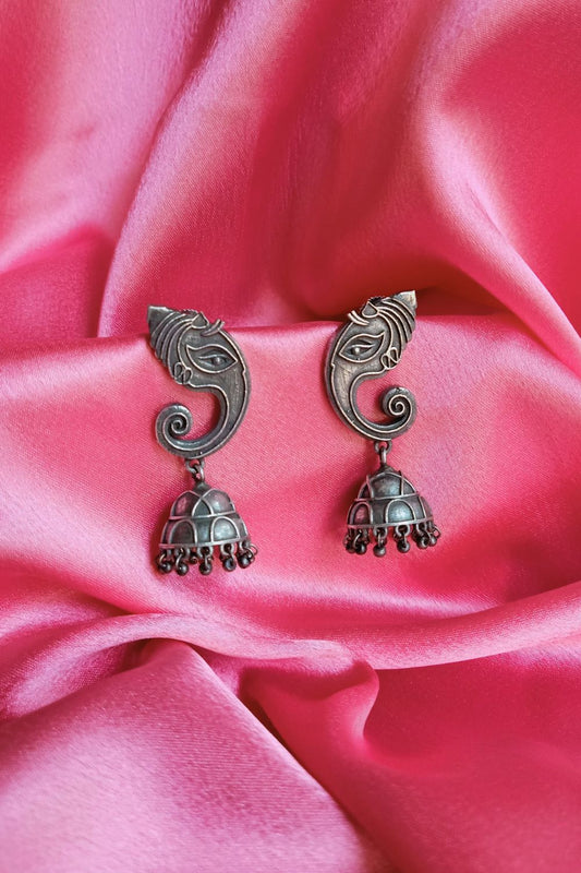 Shambhavi - Premium Quality Oxidised Jhumki