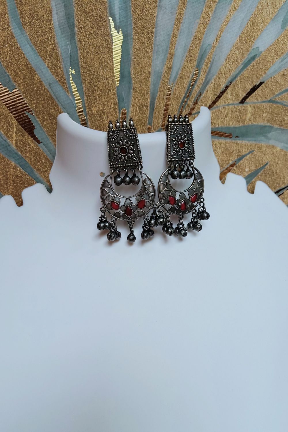 Shweta - Premium Quality Oxidised Chandbali