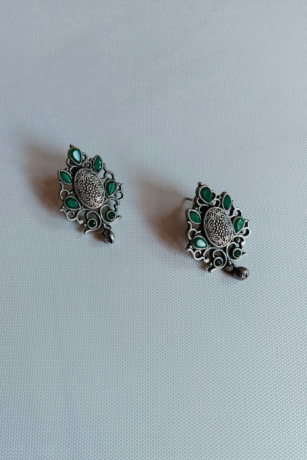 Suma (Green) - Premium Quality Oxidised Stud