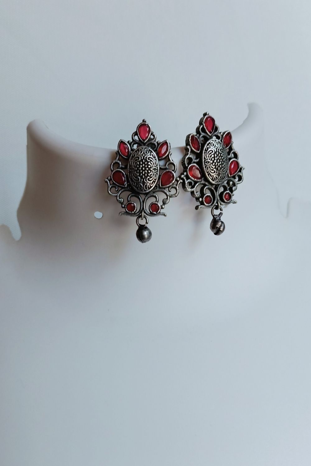 Suma (Red) - Premium Quality Oxidised Stud