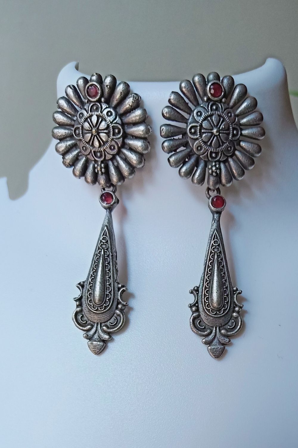 Surya (Red) - Premium Quality Oxidised Dangler