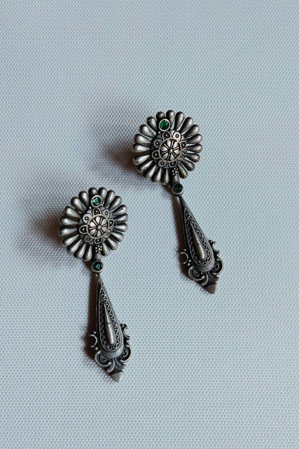 Surya (Green) - Premium Quality Oxidised Dangler