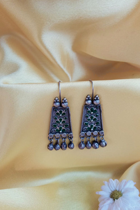 Urshilaa (Green) - Premium Quality Oxidised Danglers