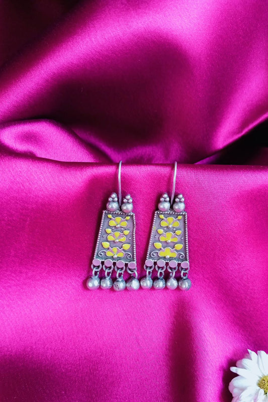 Urshilaa (Yellow) - Premium Quality Oxidised Danglers